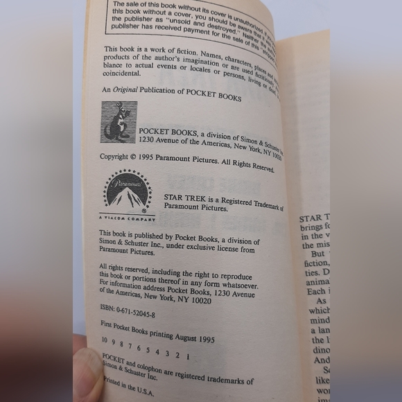 Star Trek: First Frontier Diane Carey Dr. James Kirkland Novel Paperback 1995 - Picture 5 of 6